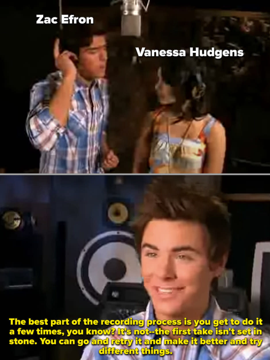 Zac and Vanessa singing for the second "HSM"