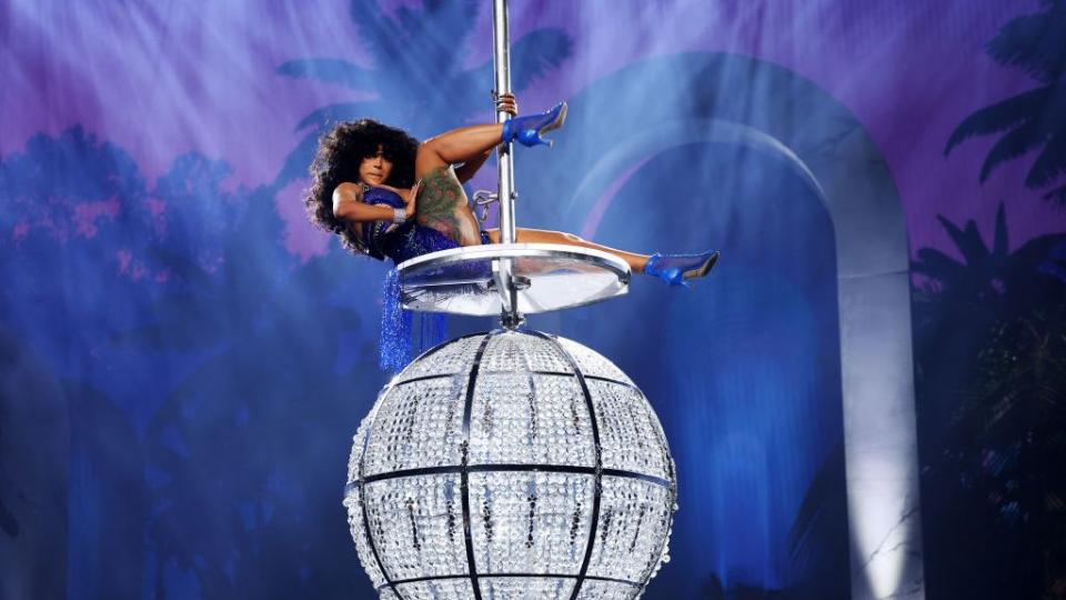 newark, new jersey september 12 cardi b performs onstage during the 2023 mtv video music awards at prudential center on september 12, 2023 in newark, new jersey photo by mike coppolagetty images for mtv