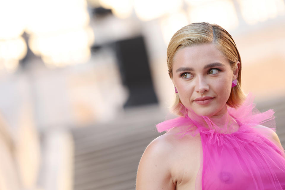 Florence Pugh en el show de Valentino en Roma. (Photo by Vittorio Zunino Celotto/Getty Images)