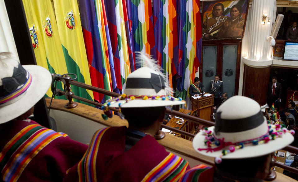 President Evo Morales delivers his State of the Nation address