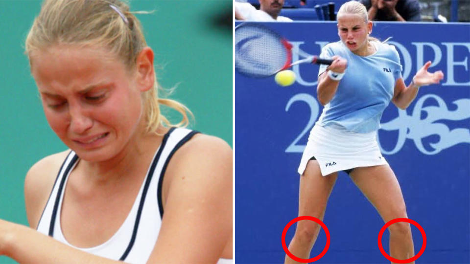 Seen here, Jelena Dokic during her tennis playing days.