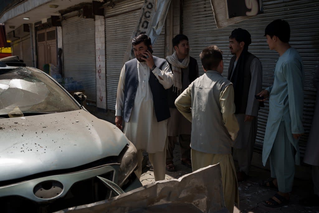 Afghanistan Explosion (Copyright 2021 The Associated Press. All rights reserved.)