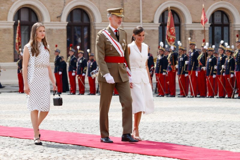 La princesa Leonor y los Reyes en la Academia General Militar de Zaragoza