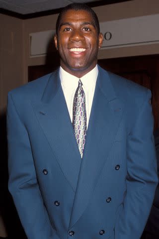 <p>Ron Galella Collection via Getty</p> Magic Johnson in the 1990s.