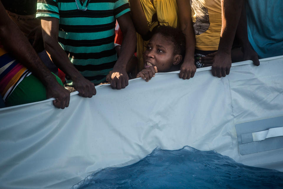 Migrants and refugees rescued off the Libyan coast