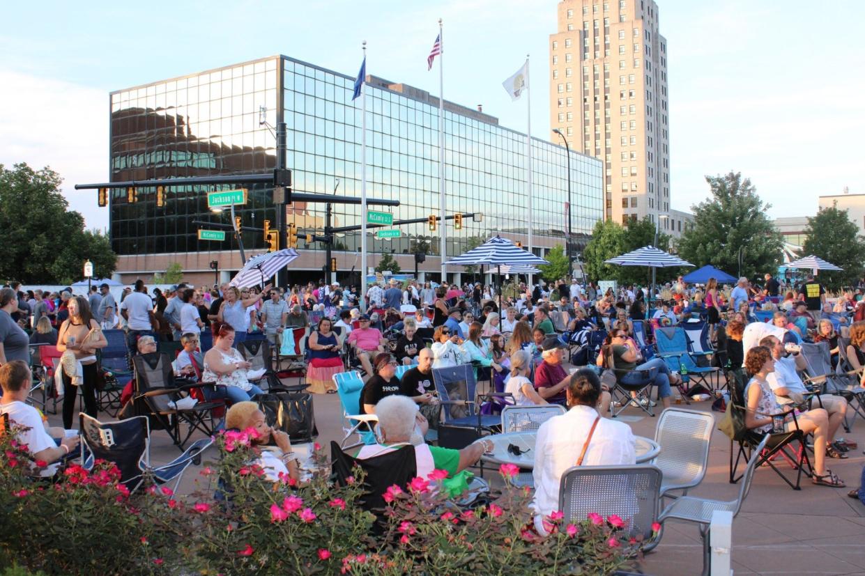 The Battle Creek Area Chamber of Commerce is hosting the eighth annual Backyard Burgers and Brews festival from 6 to 11 p.m. Saturday at Festival Market Square.