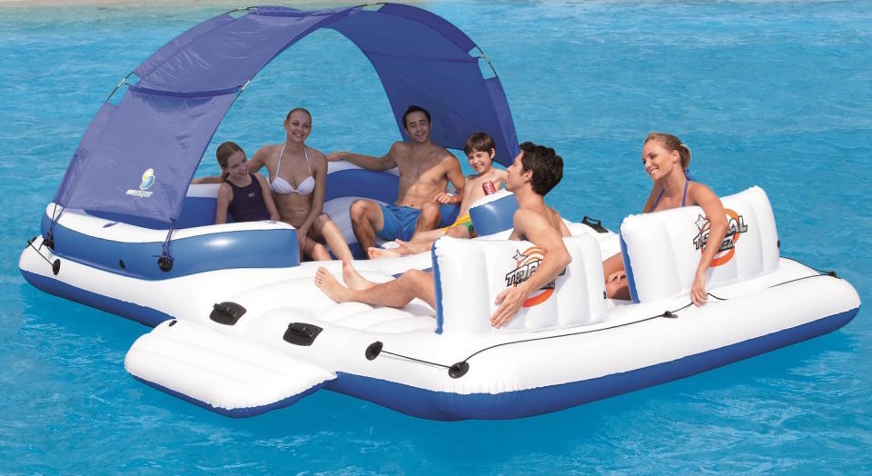 CoolerZ Tropical Breeze Inflatable Floating Island (Photo: Amazon)