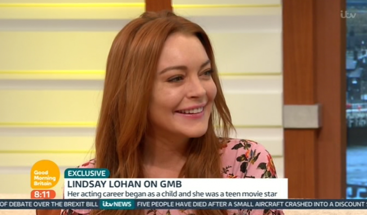 Lindsay appeared on Good Morning Britain earlier today.