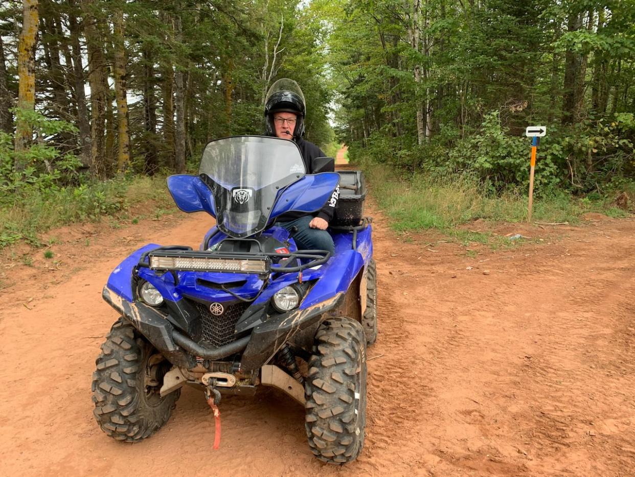 'It's a trail for everyone to enjoy — you know, hikers, bikers, walkers, horses, cyclists, ATVers, side-by-sides, dirt bikes, that kind of thing,' said Peter Mellish, executive director of the P.E.I. ATV Federation.  (Tony Davis/CBC - image credit)