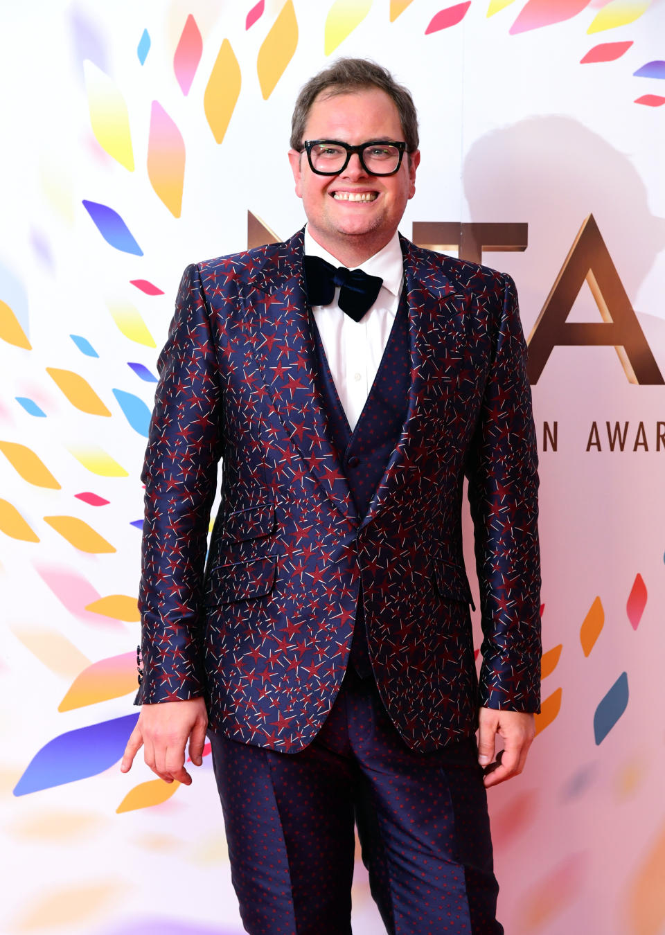 Alan Carr in the press room during the National Television Awards at London's O2 Arena.