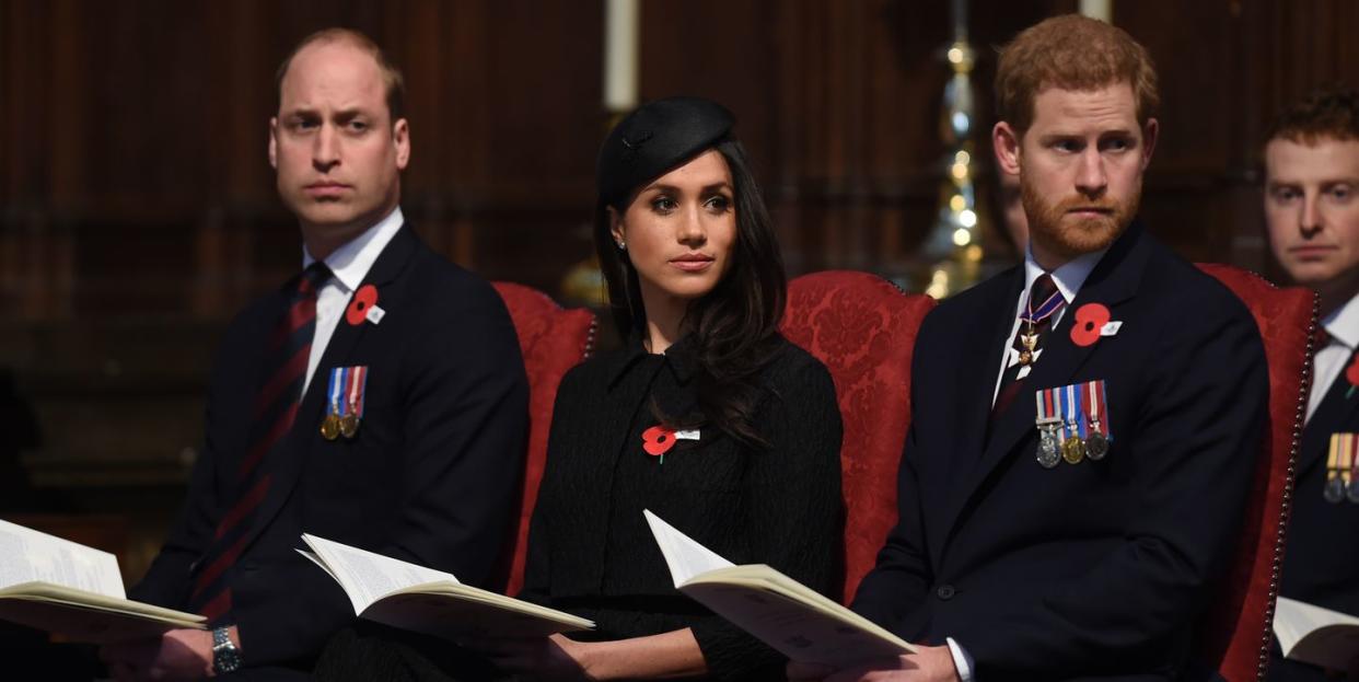 prince harry and meghan markle attend anzac day services