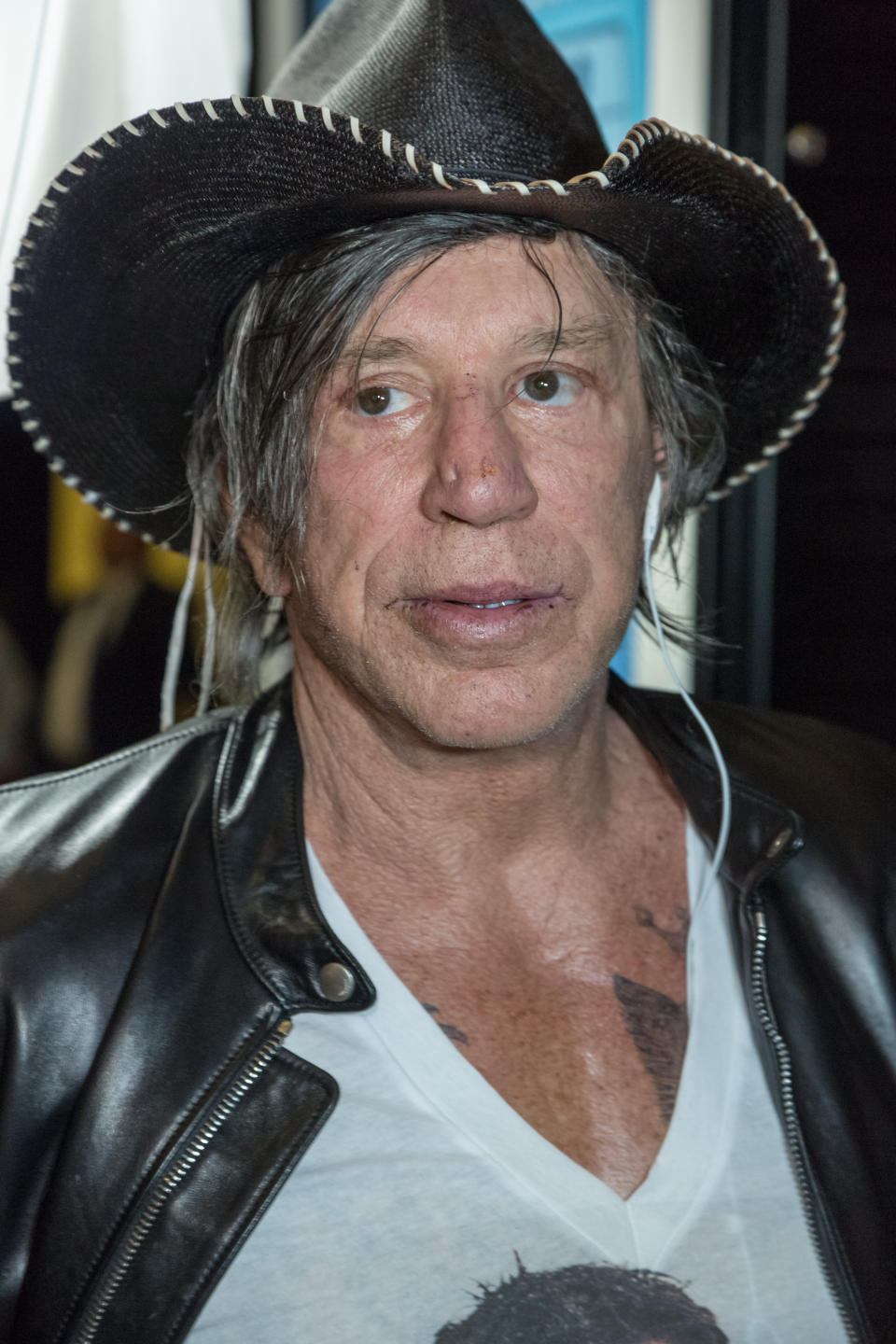 Mickey Rourke attends the screening of <i>Through My Father’s Eyes: The Ronda Rousey Story</i> in Hollywood, Dec. 30, 2016. (Photo: Greg Doherty/Getty Images)