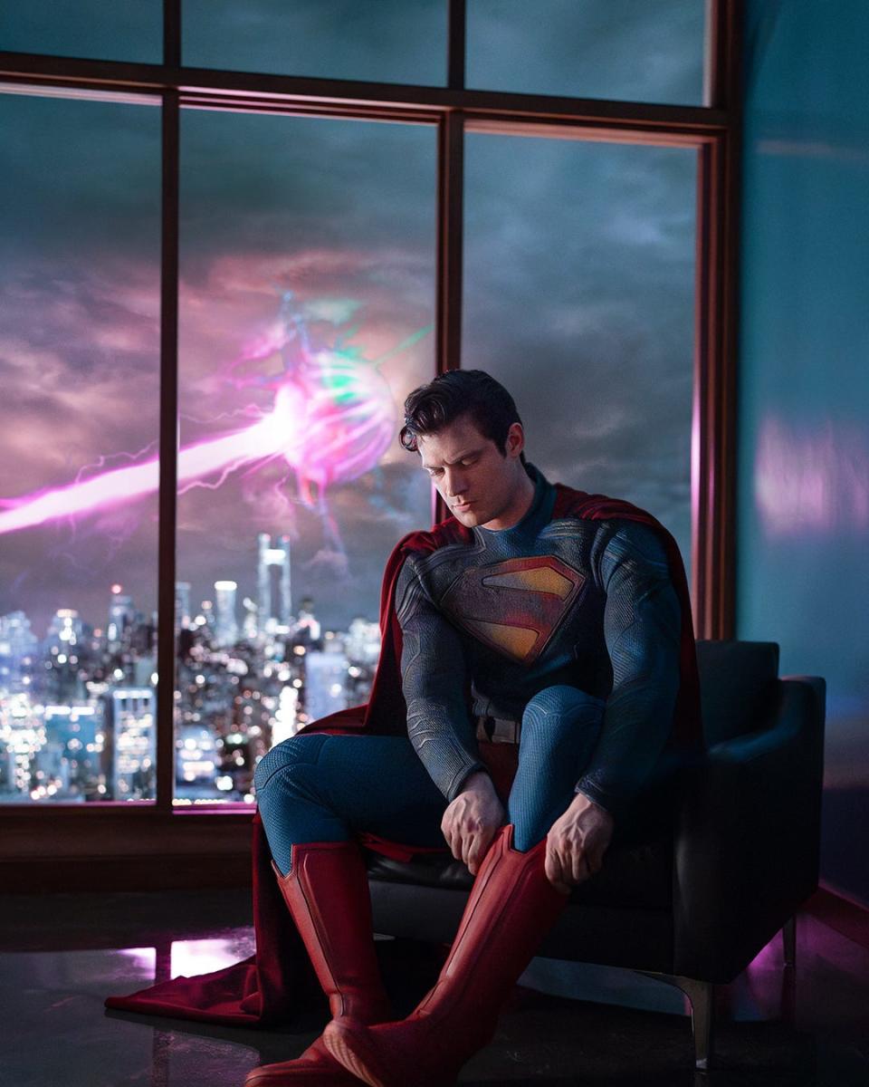 David Corenswet as Superman in James Gunn's "Superman."