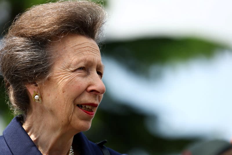 FILE PHOTO: Britain's Princess Royal Anne attends a commemorative event for the 80th anniversary of D-Day, in Normandy