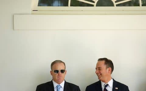 Sean Spicer and Reince Priebus - Credit: Reuters