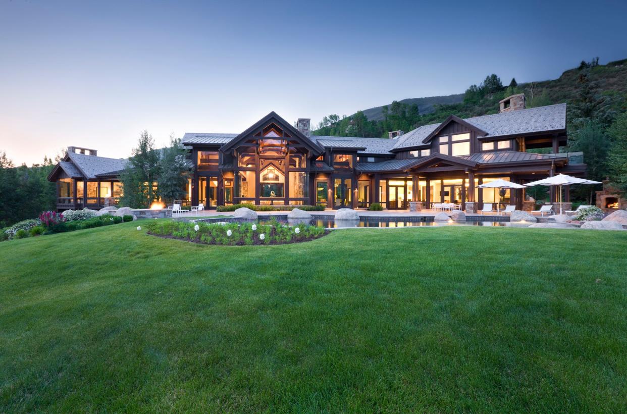 A company linked to Palm Beach billionaires Steve Wynn and Thomas Peterffy has paid a recorded $108 million for this estate at 419 Willoughby Way in Aspen, Colorado. The deal reportedly set a Colorado residential sales record.