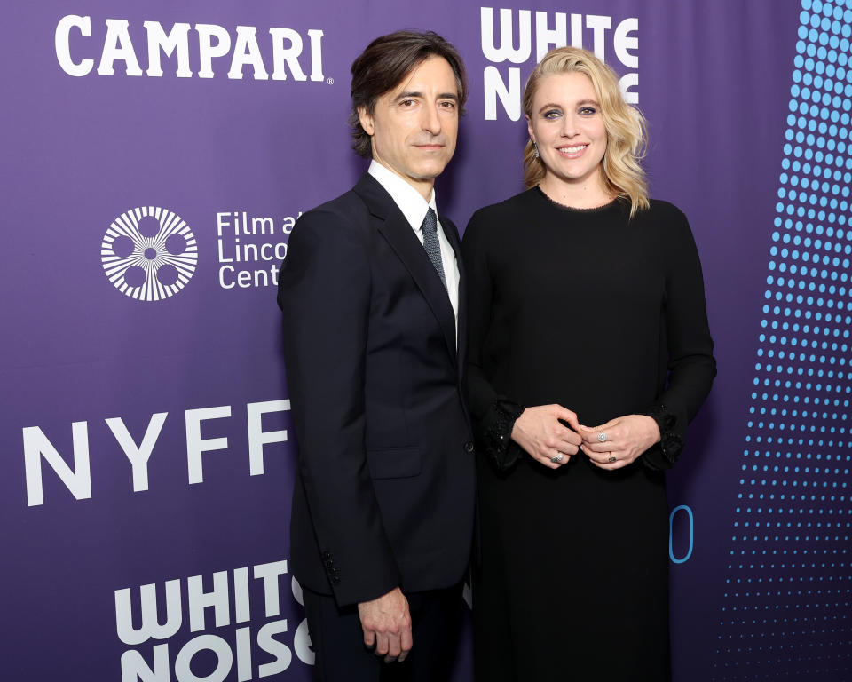 The couple pose for photographers on the red carpet