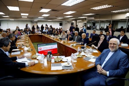 Iranian Foreign Minister Mohammad Javad Zarif attends "Common Security in the Islamic World" forum in Kuala Lumpur