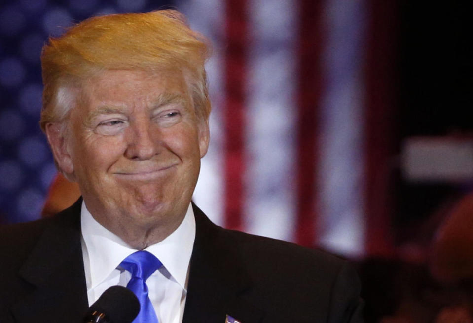 Victory smile from ‘the Donald’ 