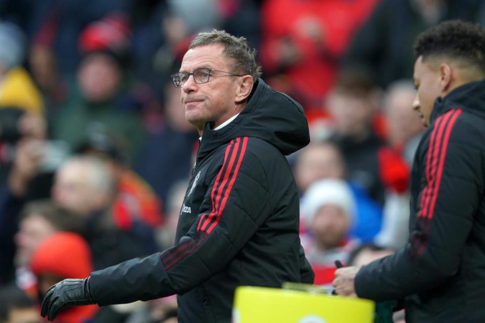 Ralf Rangnick acknowledged it was difficult to become a pressing team mid-season (Jon Super/AP) (AP)