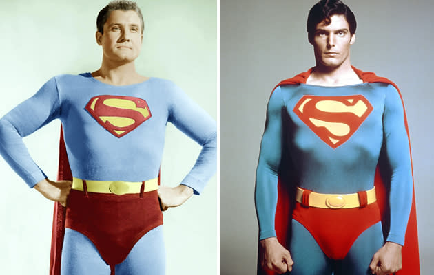 George Reeves and Christopher Reeve