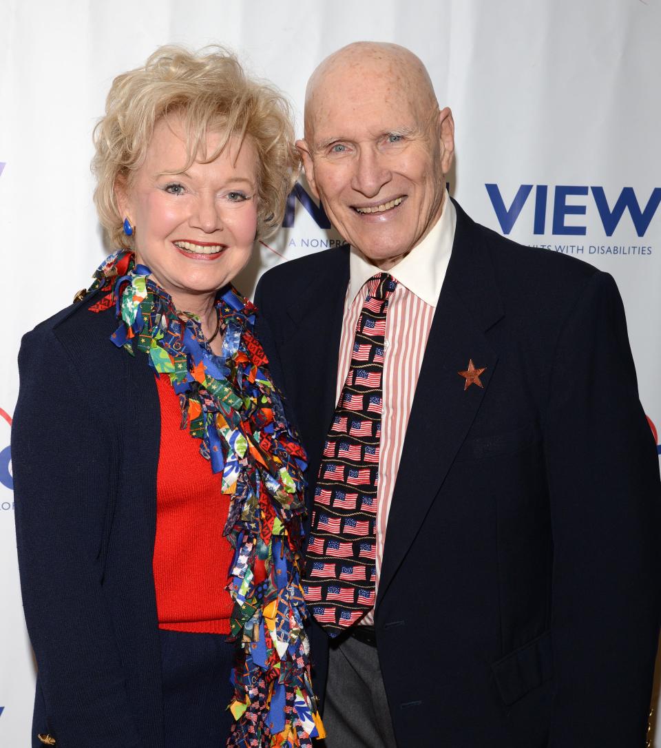Patty and Arthur Newman at a fundraiser for Angel View.