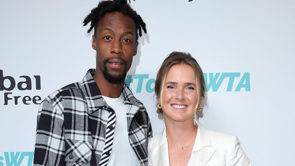 Gael Monfils and Elina Svitolina, pictured here at the WTA Summer Party in 2019.