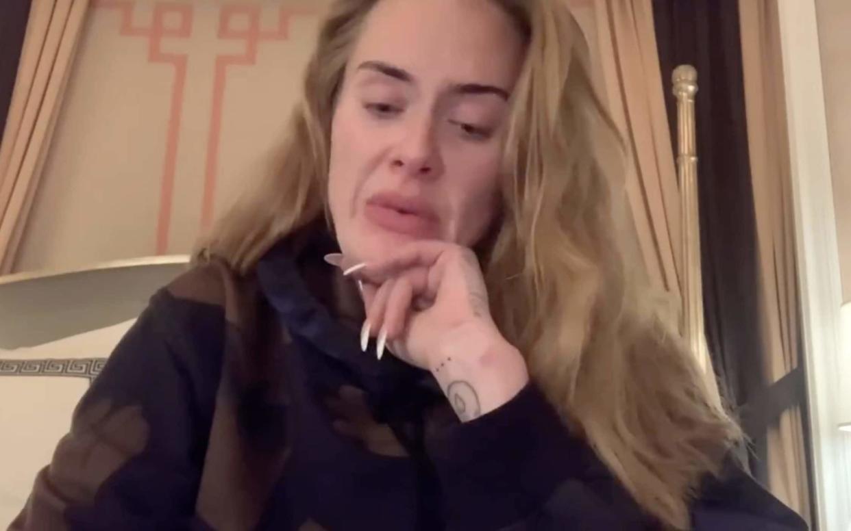 Go easy on her: Adele making her video apology - Twitter