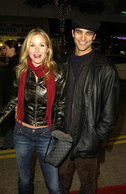 Christina Applegate of " Just Visiting " and Johnathon Schaech at the LA premiere of Miramax's Kate & Leopold