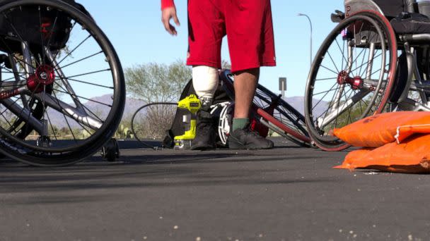 PHOTO: The Wheelchair Football League features 400 disabled athletes on teams across the country. (ABC News)