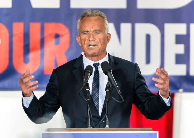 Robert F. Kennedy Jr. speaks at an Oct. 9 rally in Philadelphia announcing his independent bid. He may have the funds needed to obtain ballot access.