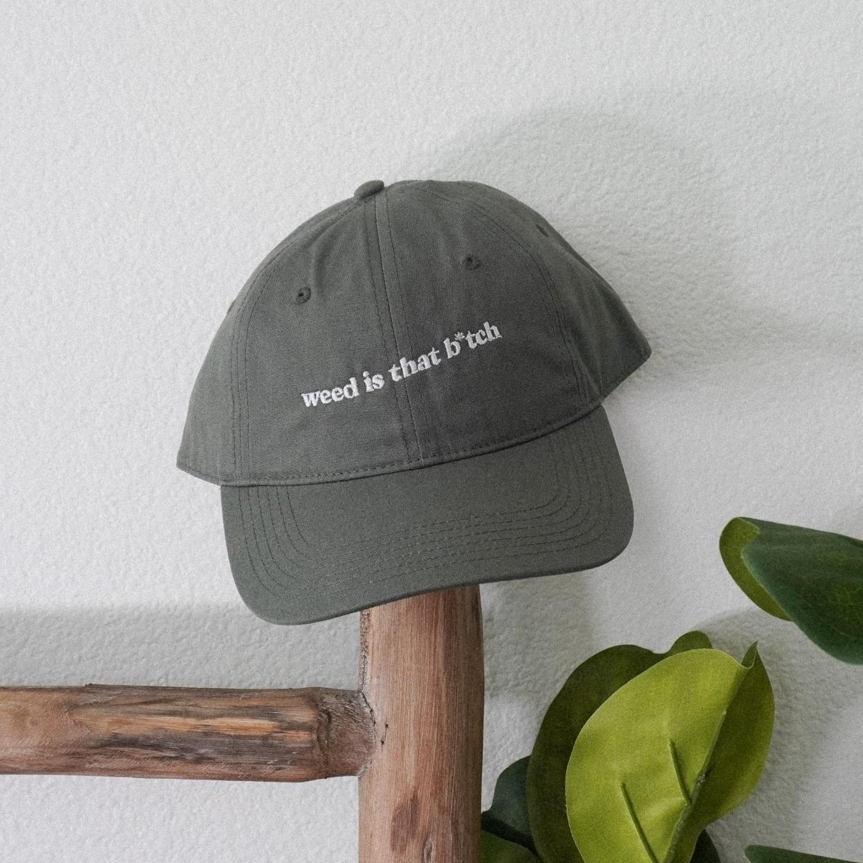 <p><a href="https://weedforblackwomen.com/products/weed-is-that-b-tch-embroidered-cap?variant=44638971134207" rel="nofollow noopener" target="_blank" data-ylk="slk:Shop Now;elm:context_link;itc:0;sec:content-canvas" class="link rapid-noclick-resp">Shop Now</a></p><p>“Weed Is That B-tch” Embroidered Cap</p><p>weedforblackwomen.com</p><p>$35.00</p><span class="copyright">Weed for Black Women</span>