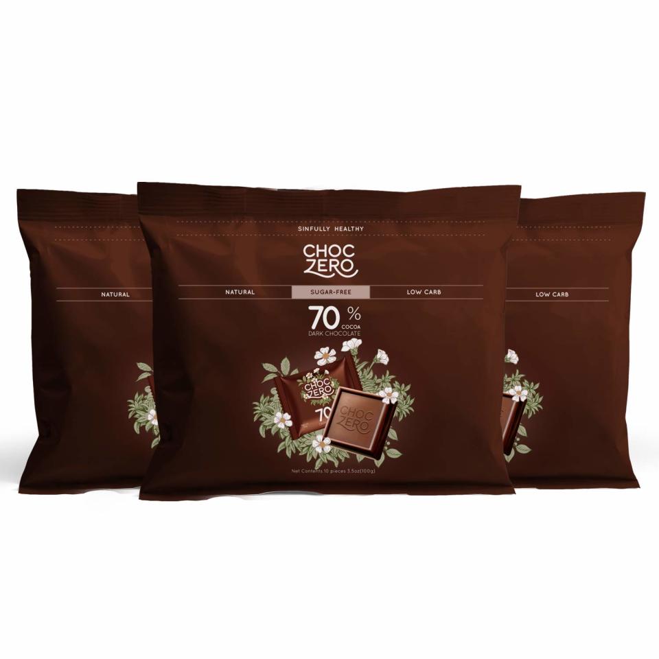 ChocZero Sugar-Free 70% Dark Chocolate, best dark chocolate