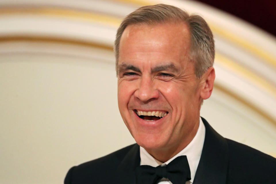 Governor of the Bank of England Mark Carney during the annual Bankers and Merchants Dinner at Mansion House in London. (Photo by Simon Dawson/PA Images via Getty Images)