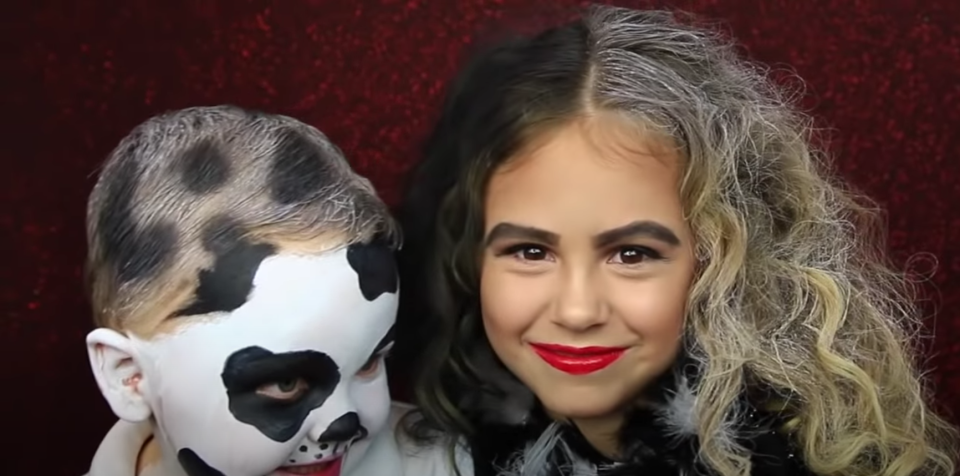 Maquillage Haloween pour enfant : Cruella