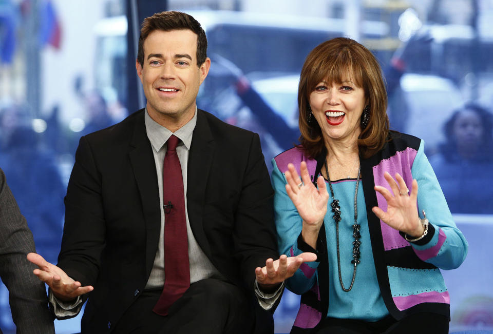 Carson Daly and mother Pattie Daly Caruso on TODAY on March 28, 2013. (Peter Kramer/NBC/NBC Newswire/NBCUniversal via Getty Images)