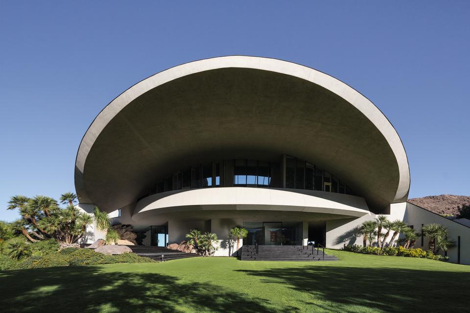 Bob Hope residence, designed by John Lautner.  2466 Southridge Dr, Palm Springts, CA  92264.  Photographed for Ann Eysenring, Partners Trust.