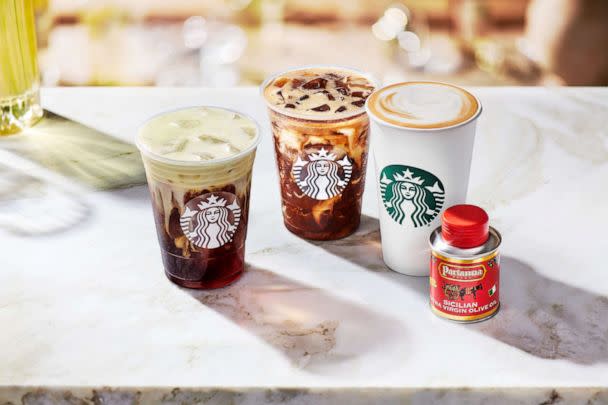 PHOTO: The core Oleato drinks that will be available globally at Starbucks. (Starbucks)