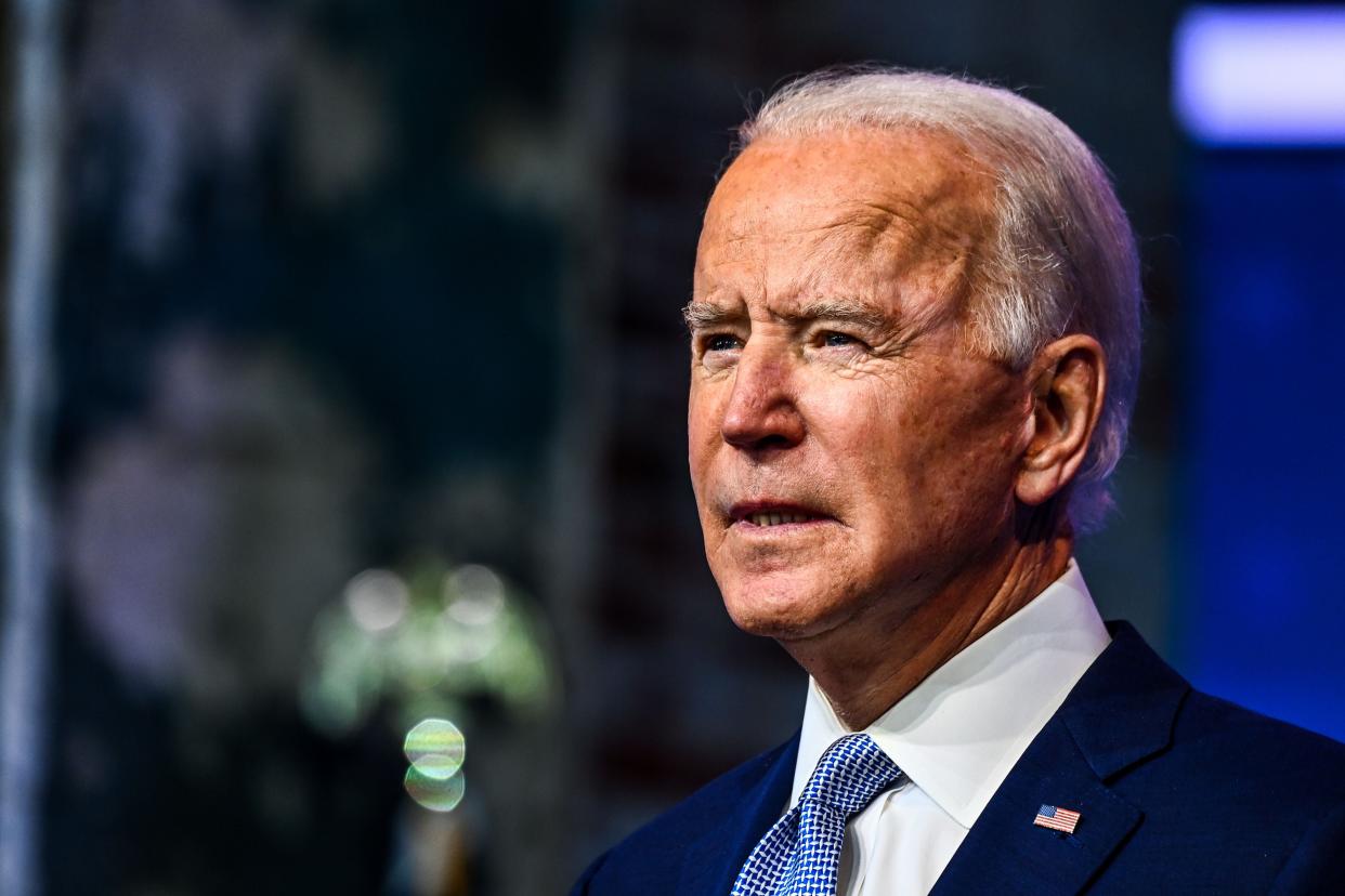 <p>The US president-elect, Joe Biden</p> (AFP via Getty Images)