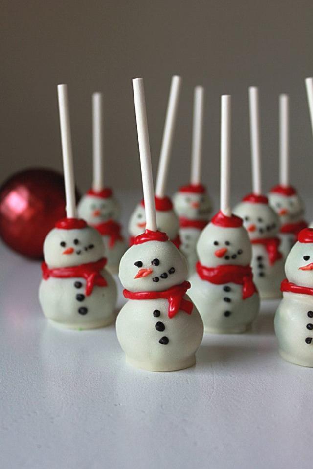 Snowman Cake Pops - How to Make Snowman Cake Balls for Christmas