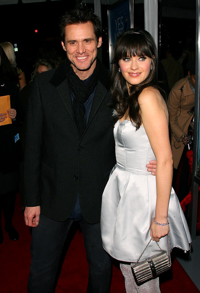 Yes Man LA Premiere 2008 Jim Carrey and Zooey Deschanel