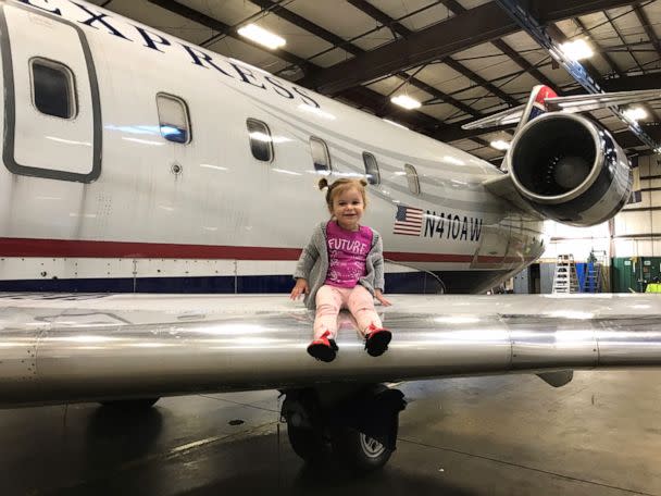 PHOTO: Lena, 6, loves planes and even had her second birthday party at the Columbia Metropolitan Airport in South Carolina. (Courtesy Lauren Larmon)