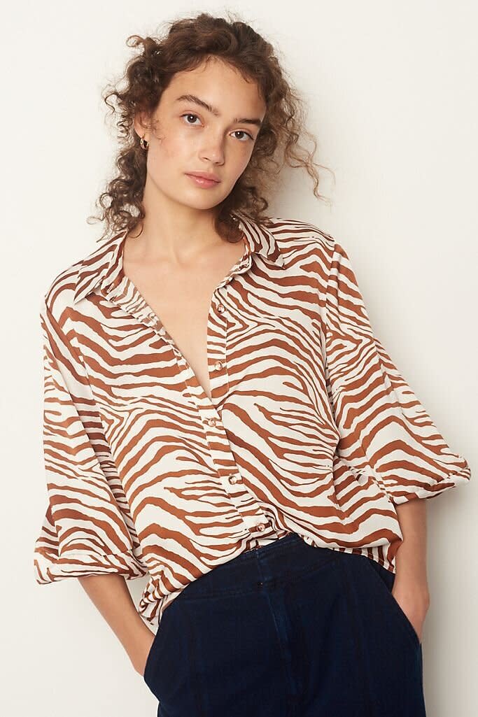 This button-down comes in sizes XS to XL. Originally $90, <a href="https://fave.co/2Sc0vbH" target="_blank" rel="noopener noreferrer">get it now for an extra 30% off at Anthropologie</a>.