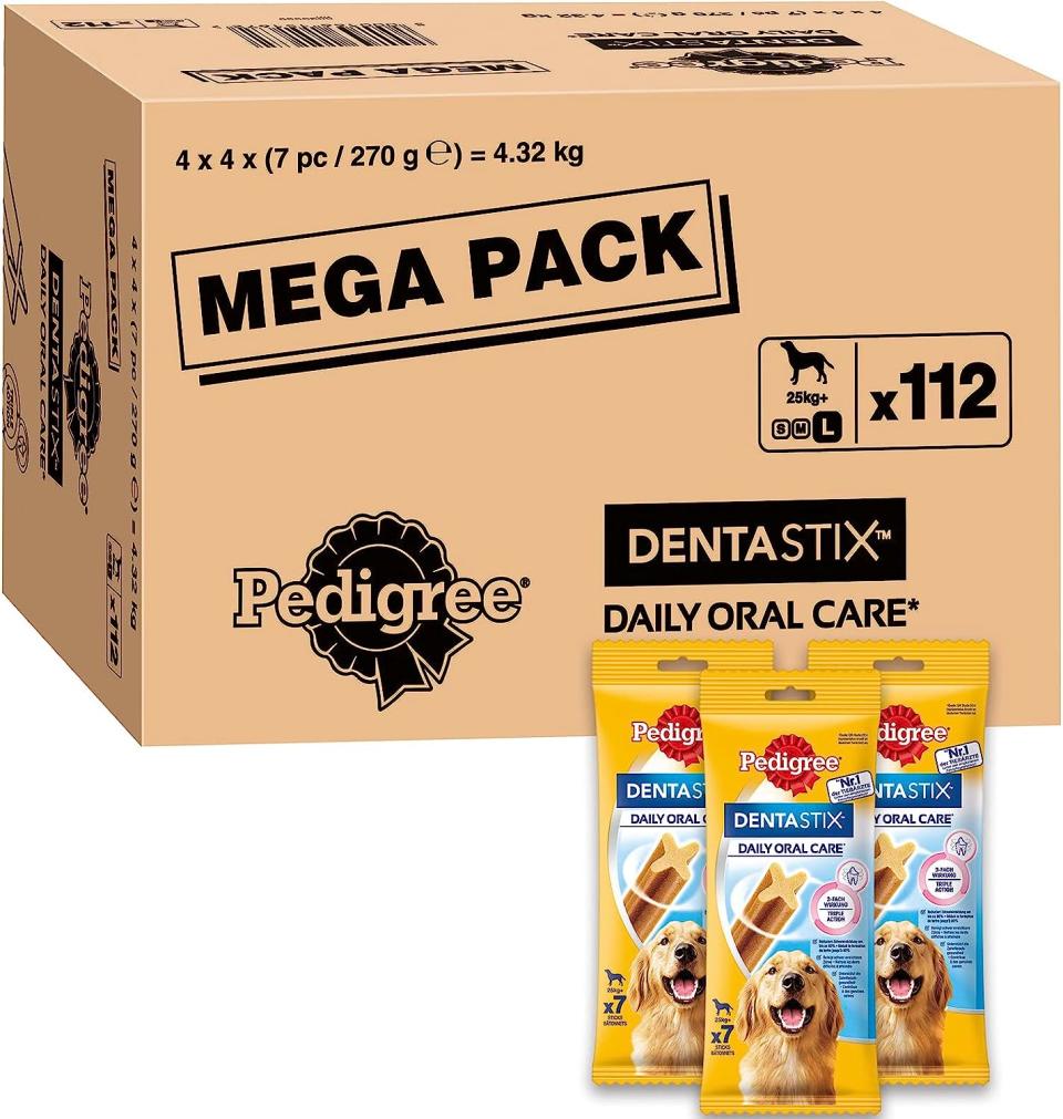 Pedigree DentaStix Daily Oral Care Zahnpflegesnack für große Hunde (+25kg)