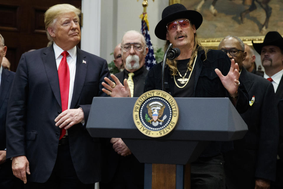 President Trump and Kid Rock. (AP)