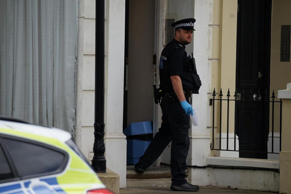 The Argus: Sussex Police officer in Compton Street, Eastbourne