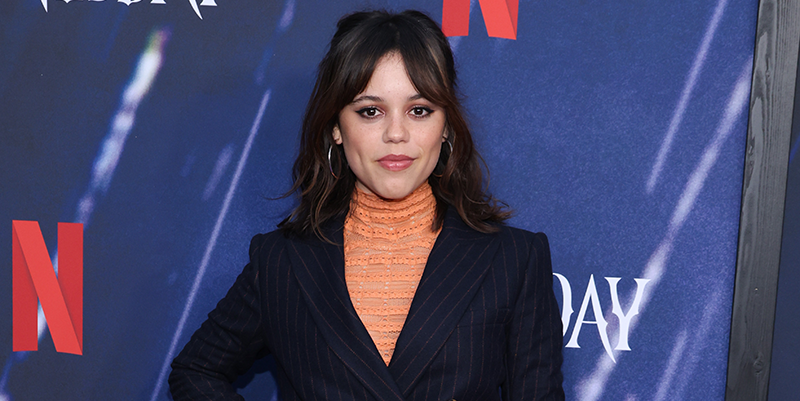 jenna ortega wears a see through shirt