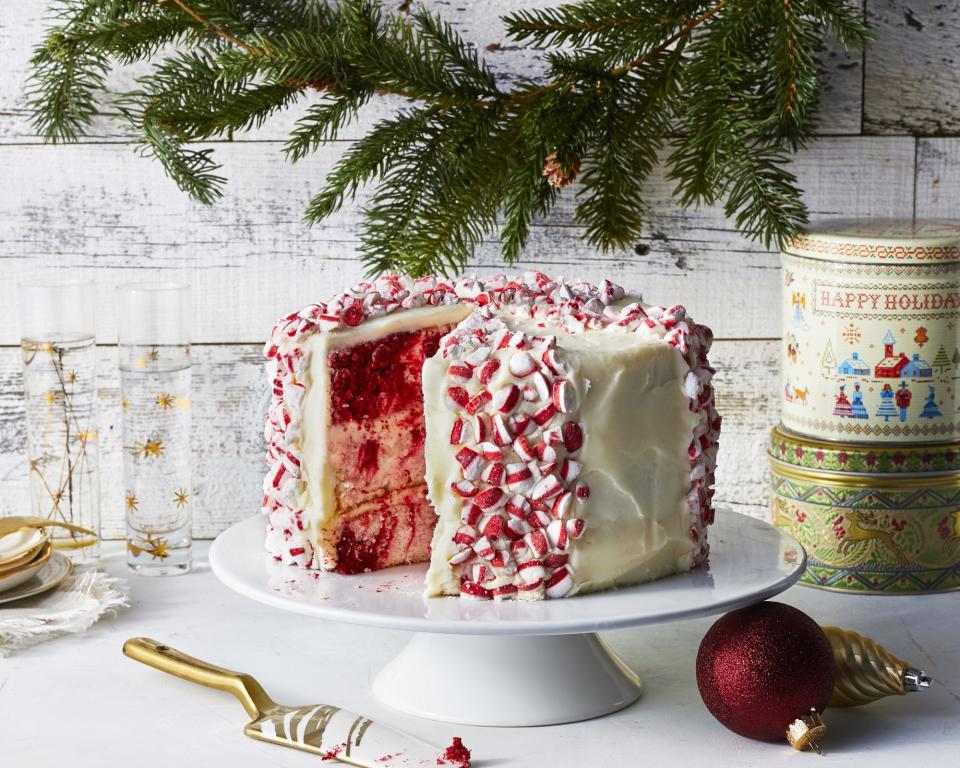 Red Velvet Peppermint Cake