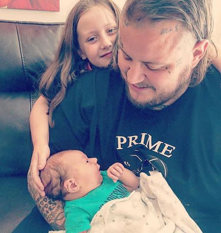 <p>Jelly Roll/ Facebook</p> Jelly Roll with daughter Bailee Ann, and son, Noah in 2016