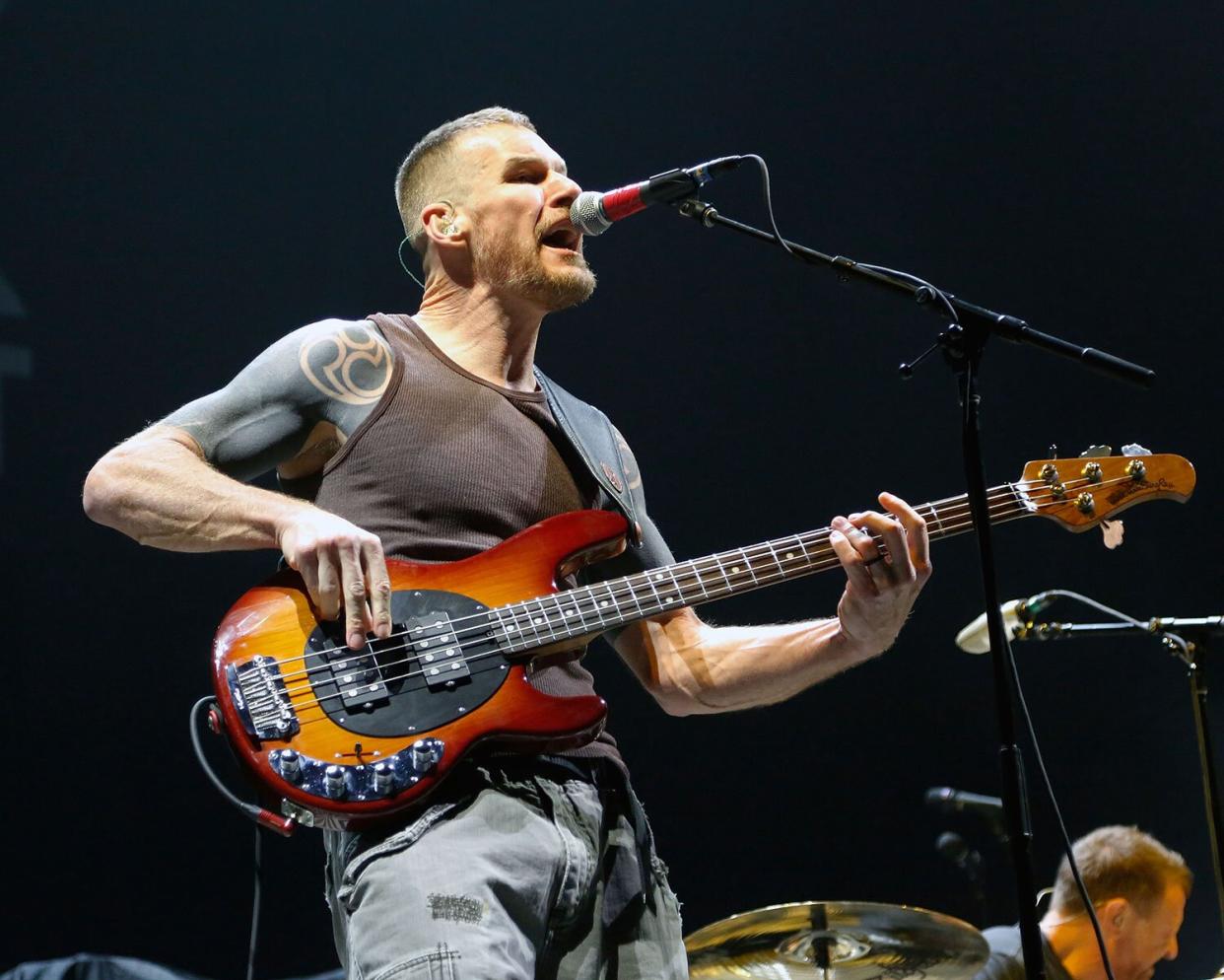 NEW YORK, NY - AUGUST 27: Tim Commerford of Wakrat performs during the "Make America Rage Again" tour at Barclays Center on August 27, 2016 in New York City. (Photo by Taylor Hill/Getty Images)